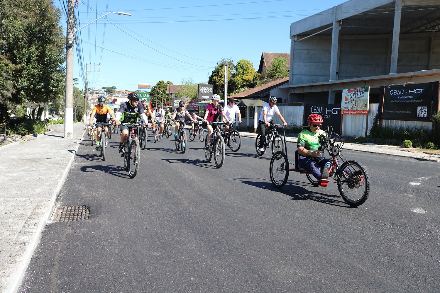 Passeio ciclístico promove saúde e integração familiar